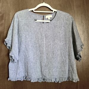 EUC Cynthia Rowley Linen/Cotton Blend Blouse 💙